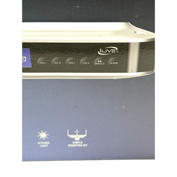 iLive Wireless LED Kitchen Light Wireless Stereo Speaker Digital Alarm Clock Kit - Picture 9 of 15